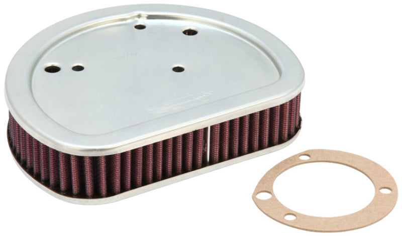 K&N Replacement Air Filter 7.125in L x 5.688in W x 1.625in H for Harley Davidson K&N Engineering