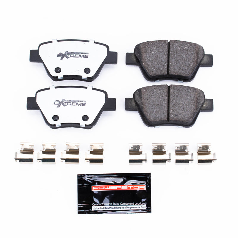 Power Stop 10-13 Audi A3 Rear Z26 Extreme Street Brake Pads w/Hardware PowerStop