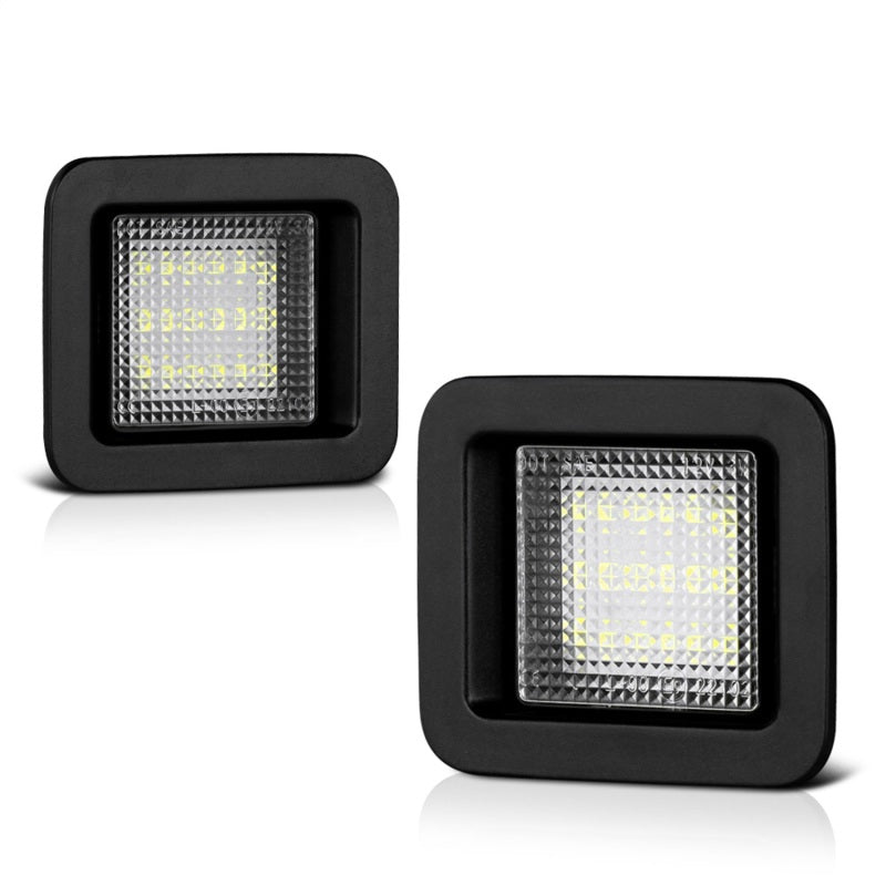 Xtune 05-18 Ford F150 T10 Connector LED License Plate Bulb Assembly White 5500K LAC-LP-FF15015 -Pair SPYDER