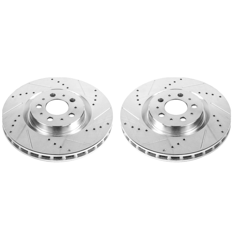 Power Stop 04-07 Volvo S60 Front Evolution Drilled & Slotted Rotors - Pair PowerStop