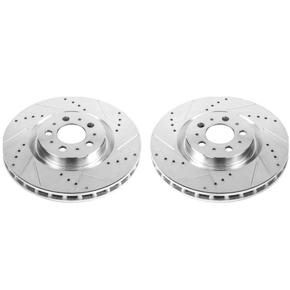 Power Stop 04-07 Volvo S60 Front Evolution Drilled & Slotted Rotors - Pair PowerStop