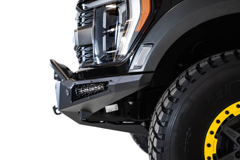 Addictive Desert Designs HoneyBadger Front Bumper w/ Top Hoop | 2021–2025 Ford F-150 Raptor & Raptor R
