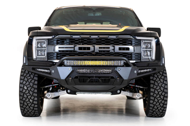 Addictive Desert Designs HoneyBadger Front Bumper w/ Top Hoop | 2021–2025 Ford F-150 Raptor & Raptor R