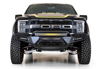 Addictive Desert Designs HoneyBadger Front Bumper w/ Top Hoop | 2021–2025 Ford F-150 Raptor & Raptor R