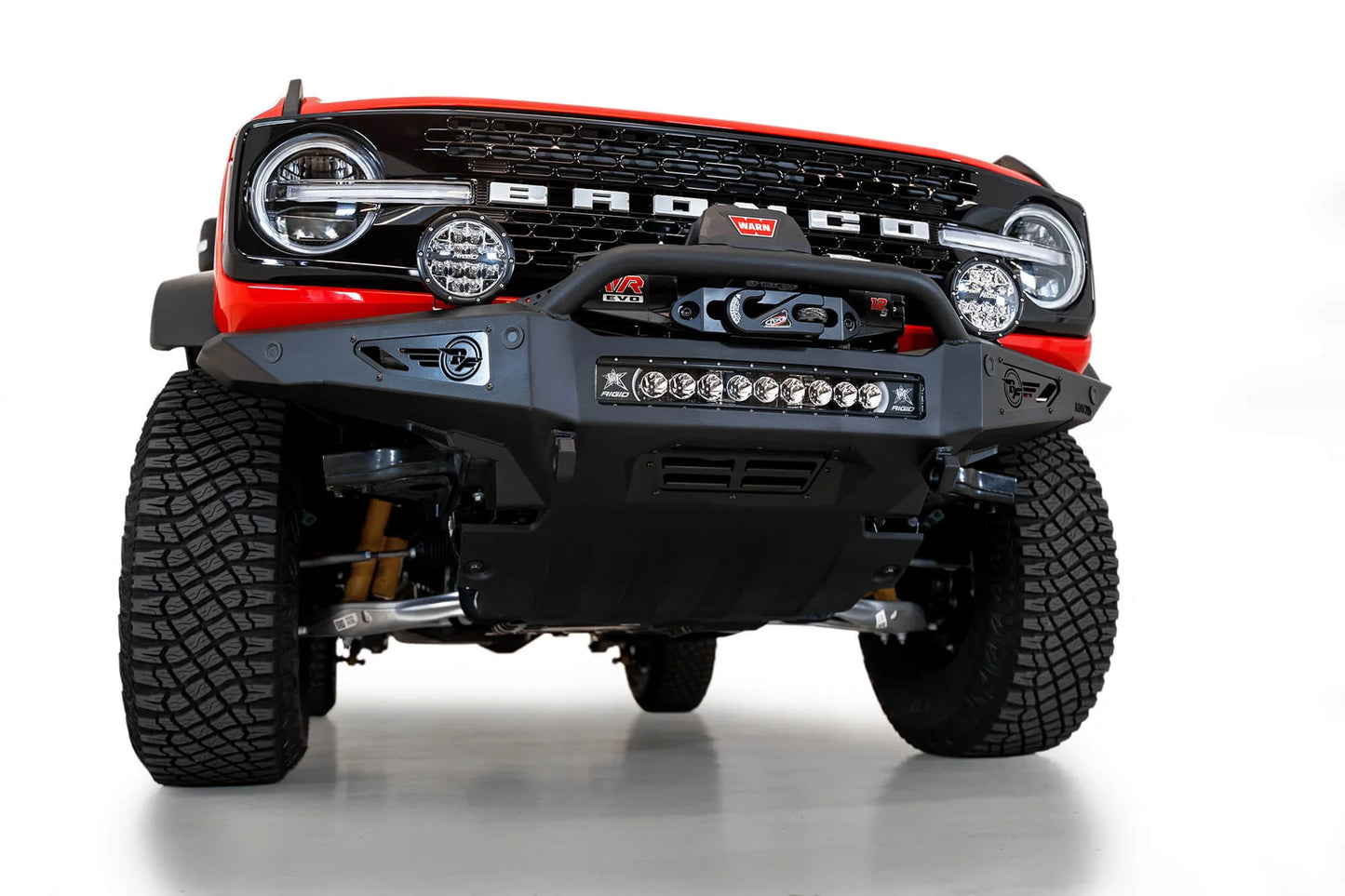 Addictive Desert Designs Rock Fighter Winch Front Bumper | 2021–2025 Ford Bronco SKU: F230181060103