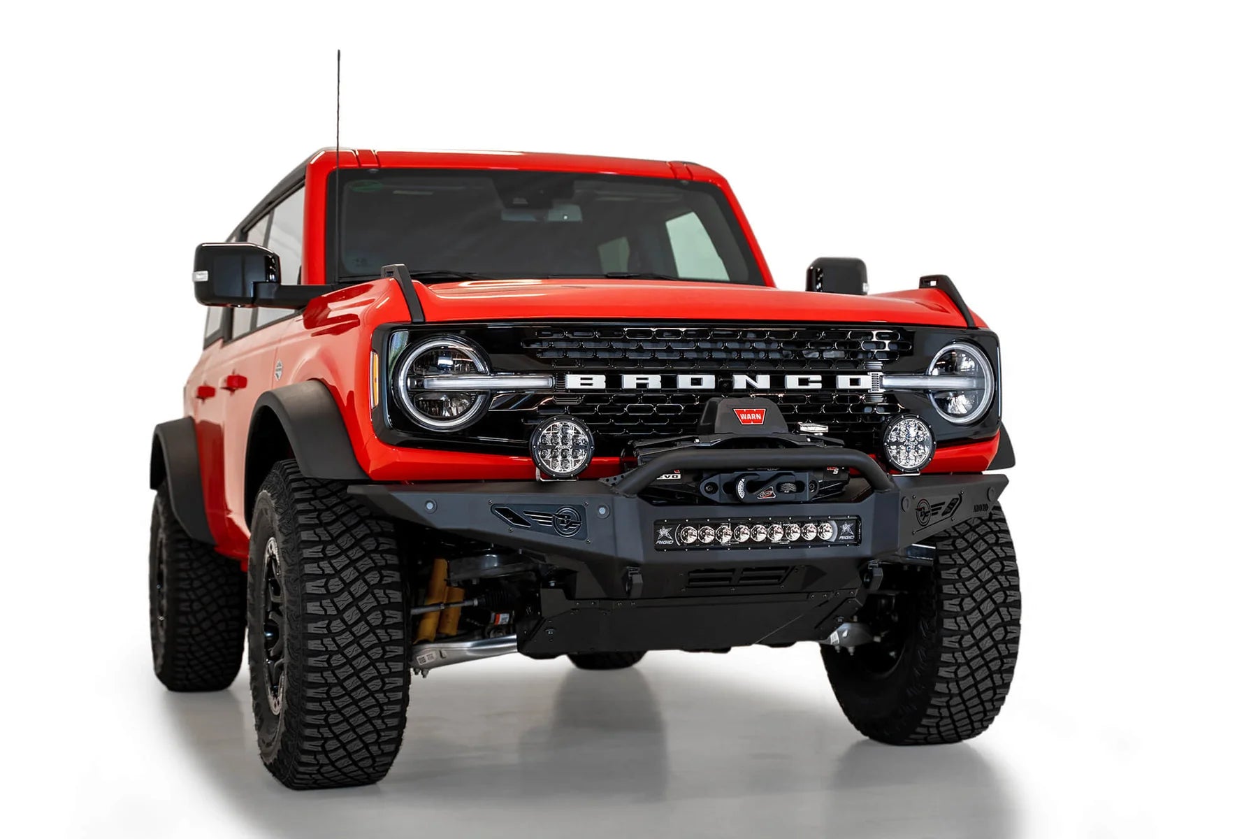 Addictive Desert Designs Rock Fighter Winch Front Bumper | 2021–2025 Ford Bronco SKU: F230181060103