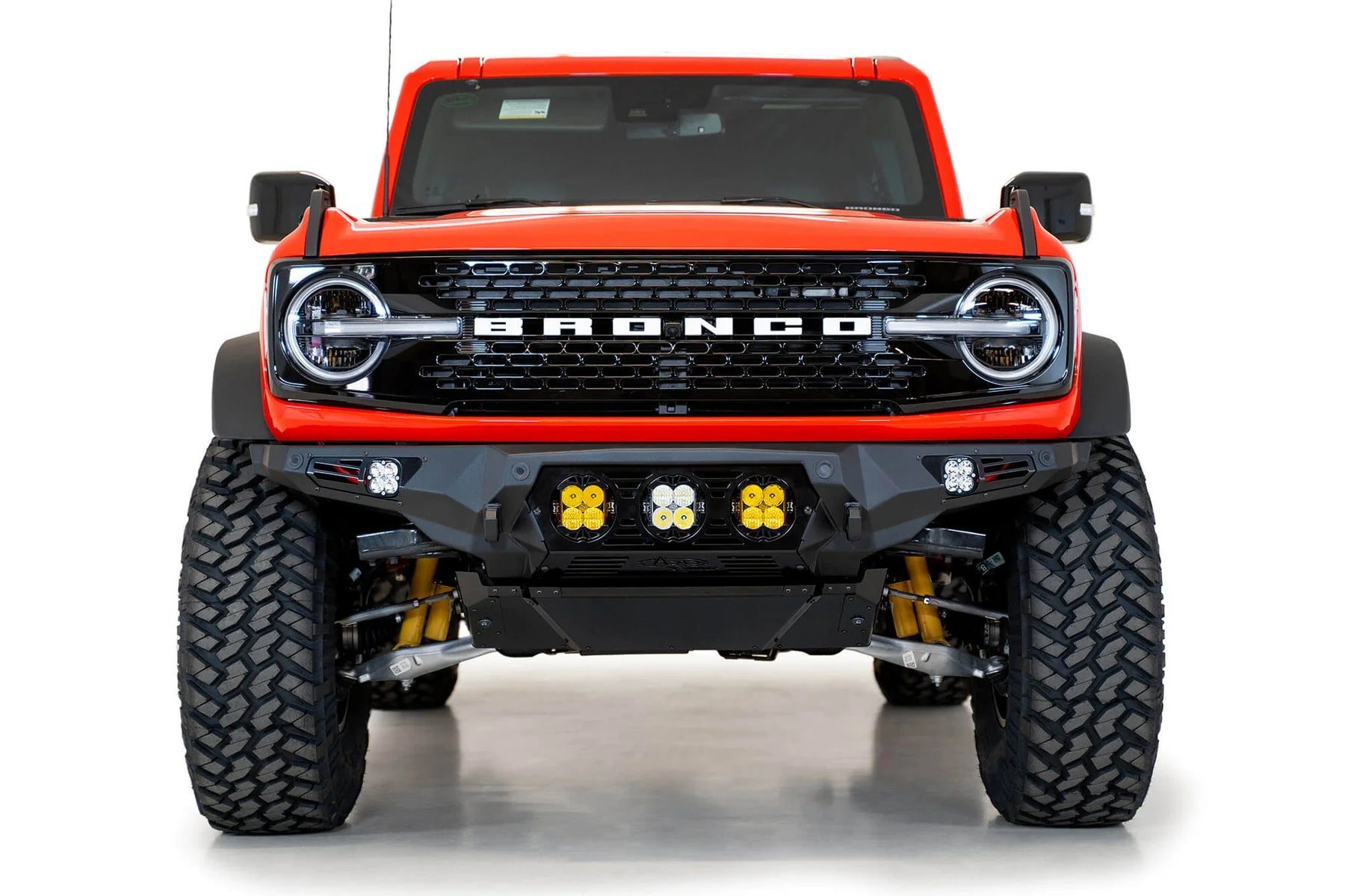 Addictive Desert Designs Bomber Front Bumper (Baja) | 2021–2025 Ford Bronco SKU: F230194120103