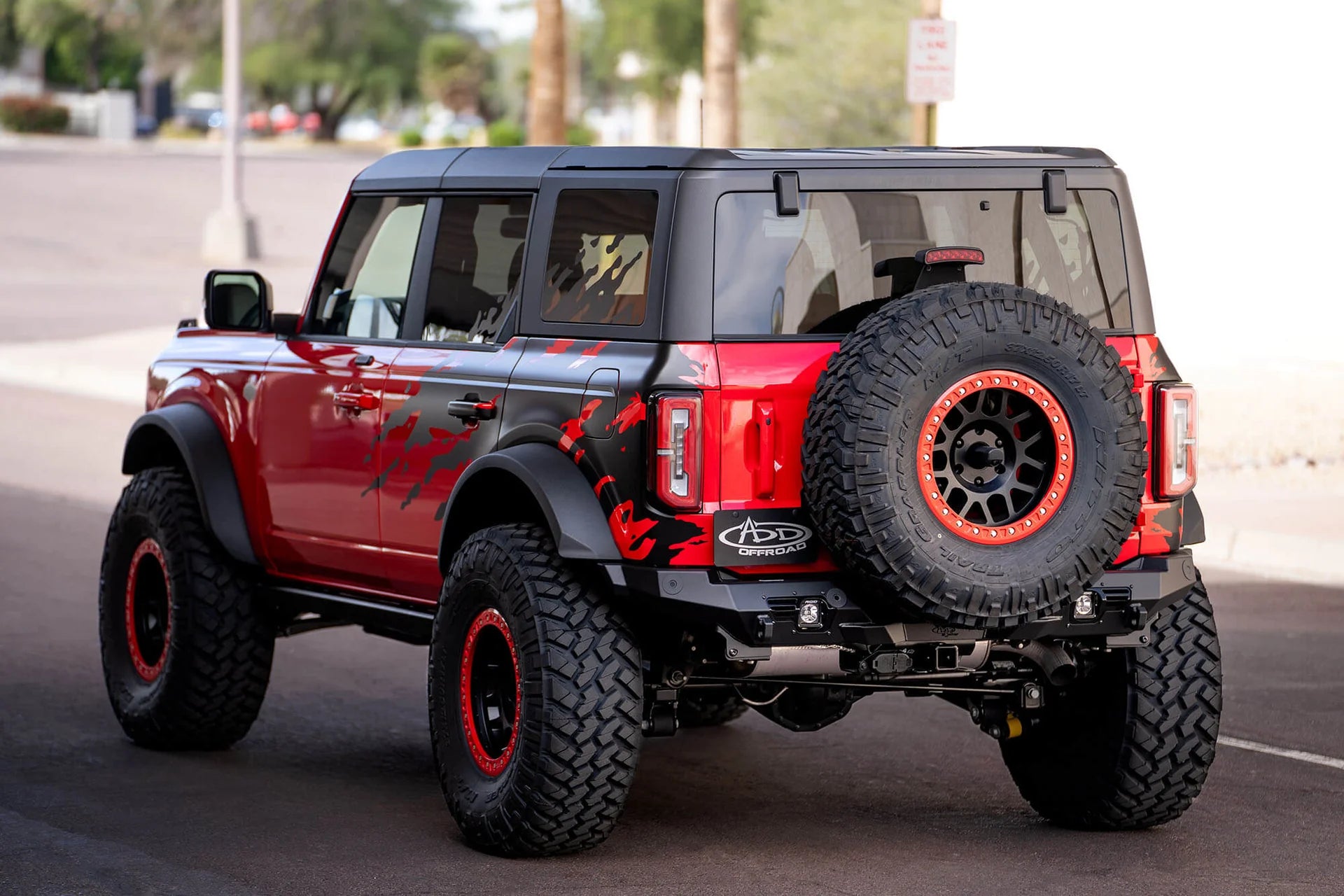 Addictive Desert Designs Bomber Rear Bumper for Ford Bronco 2021-2025 SKU: R230141090103