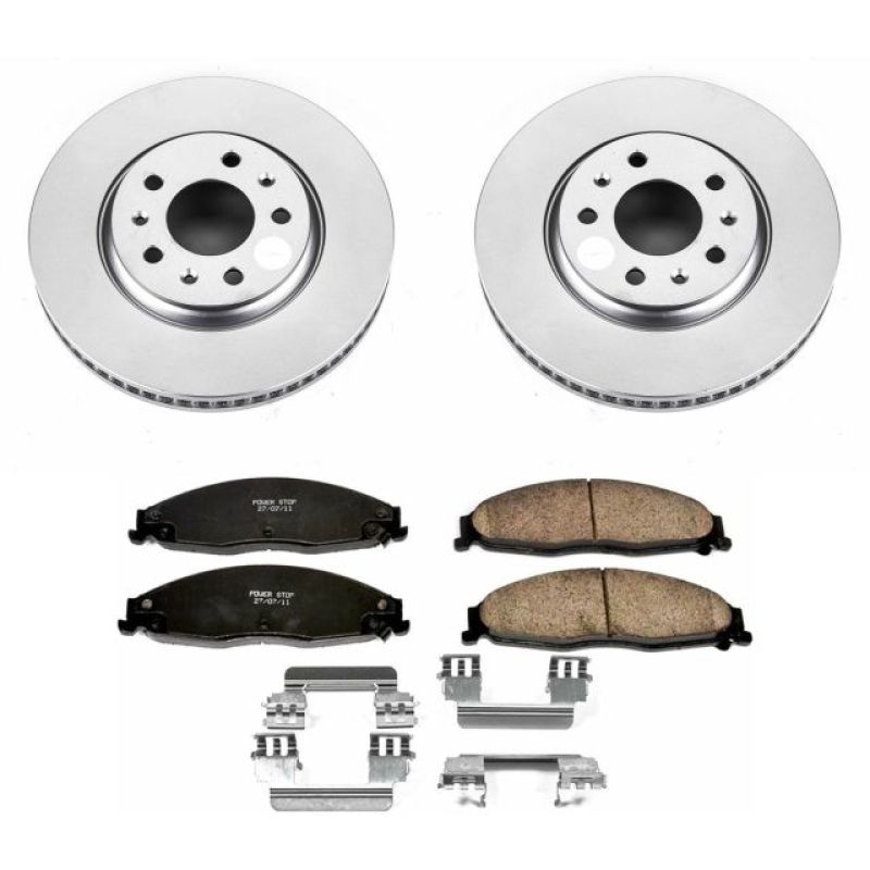 Power Stop 03-05 Cadillac CTS Front Z17 Evolution Geomet Coated Brake Kit PowerStop