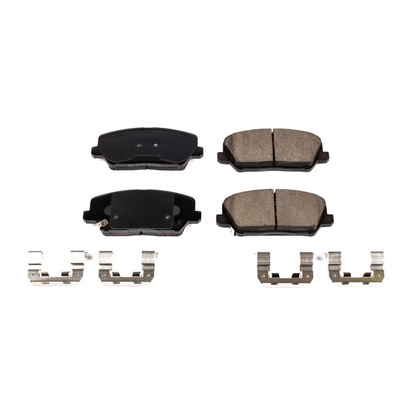 Power Stop 16-17 Hyundai Veloster Front Z17 Evolution Ceramic Brake Pads w/Hardware PowerStop