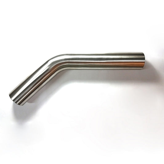 Stainless Bros 2.0in Diameter 1.5D/3in CLR 45° Bend 5in leg/8in leg Mandrel Bend