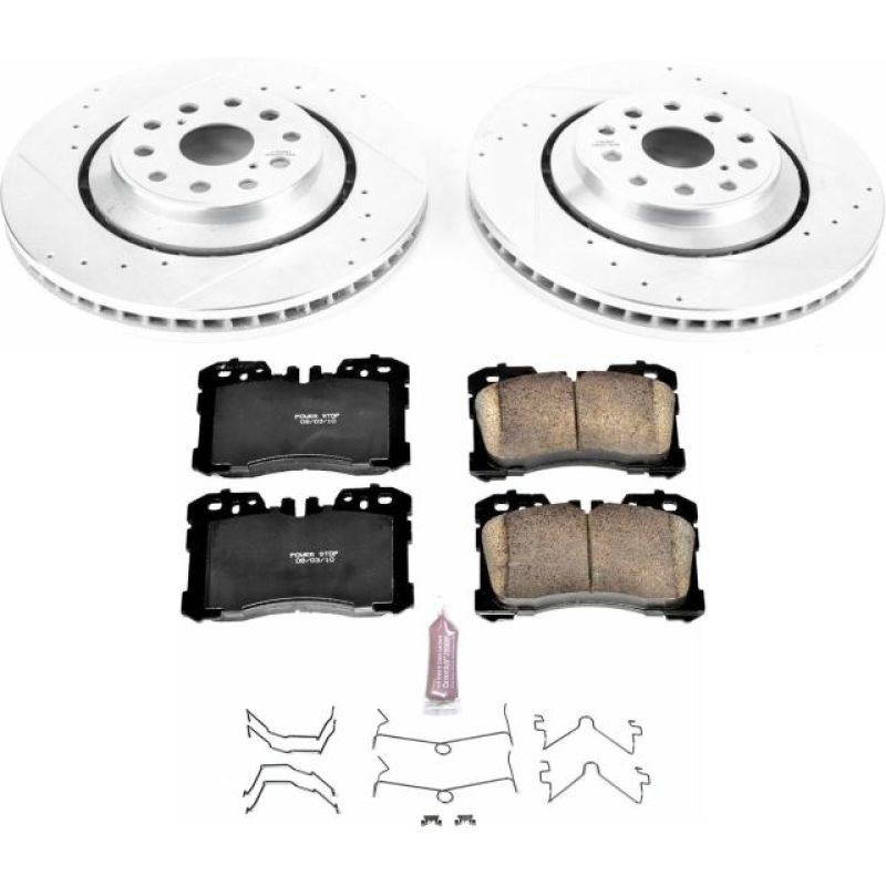 Power Stop 10-17 Lexus LS460 Front Z23 Evolution Sport Brake Kit PowerStop