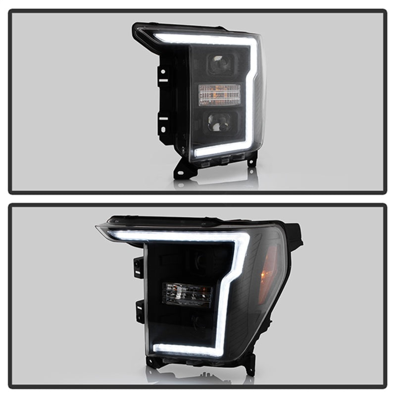 Spyder Signature 20-21 Ford F150 (Halogen Model) Proj. Headlights - Black (PRO-YD-FF15021HALSI-BK) SPYDER
