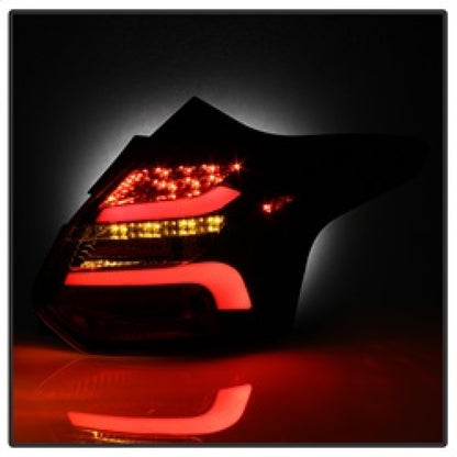 Spyder 12-14 Ford Focus 5DR LED Tail Lights - Black (ALT-YD-FF12-LED-BK) SPYDER