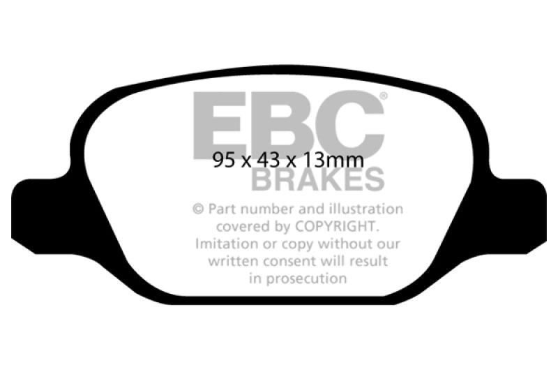 EBC YellowStuff Rear Brake Pads - DP41338R