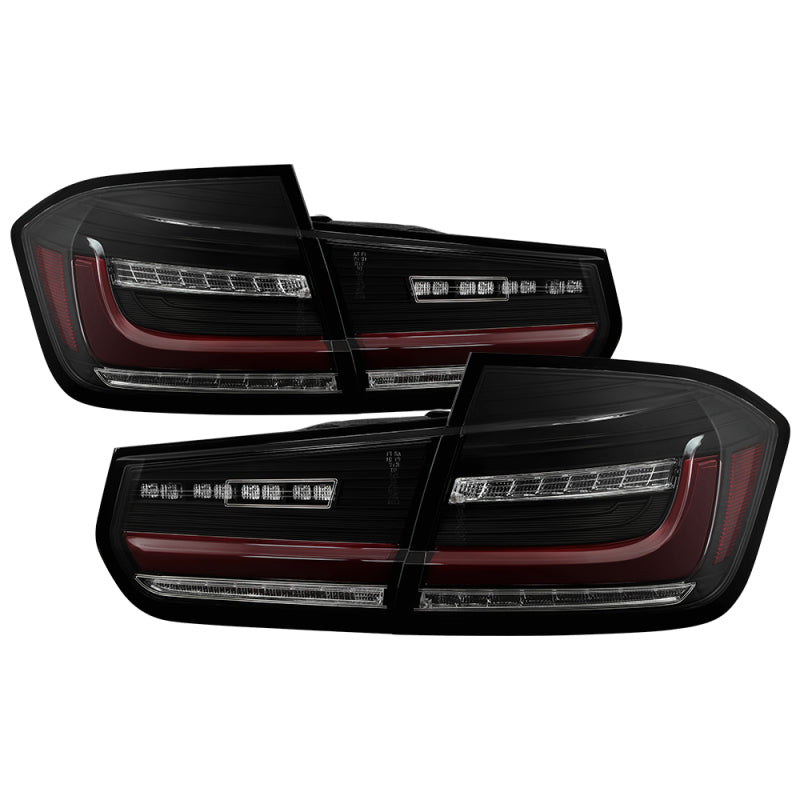 Spyder BMW 3 Series F30 2012-2018 Full LED Tail Lights (ALT-YD-BMWF3012-SEQ-BSM) - Black Smoke SPYDER