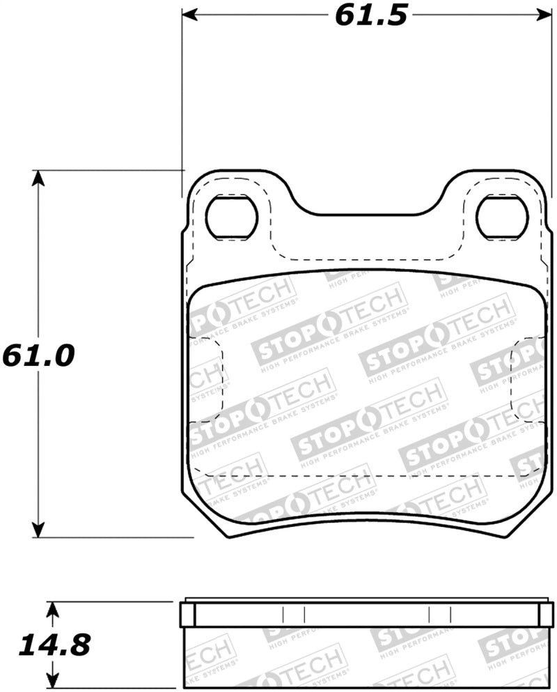 StopTech Premium Ceramic Brake Pads - 308.07090