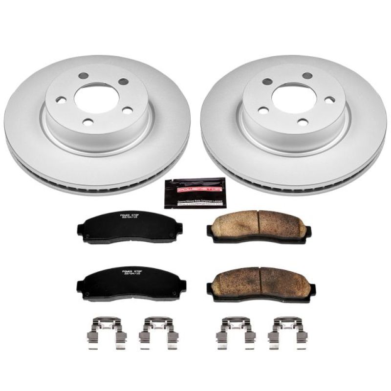 Power Stop 01-03 Ford Explorer Sport Front Z17 Evolution Geomet Coated Brake Kit PowerStop