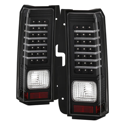 Xtune Hummer H3 06-09 ( Non H3T ) LED Tail Lights Black ALT-ON-HH306-LED-BK SPYDER
