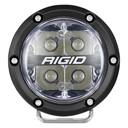 Rigid Industries 360-Series 4in LED Off-Road Spot Beam - Red Backlight (Pair)