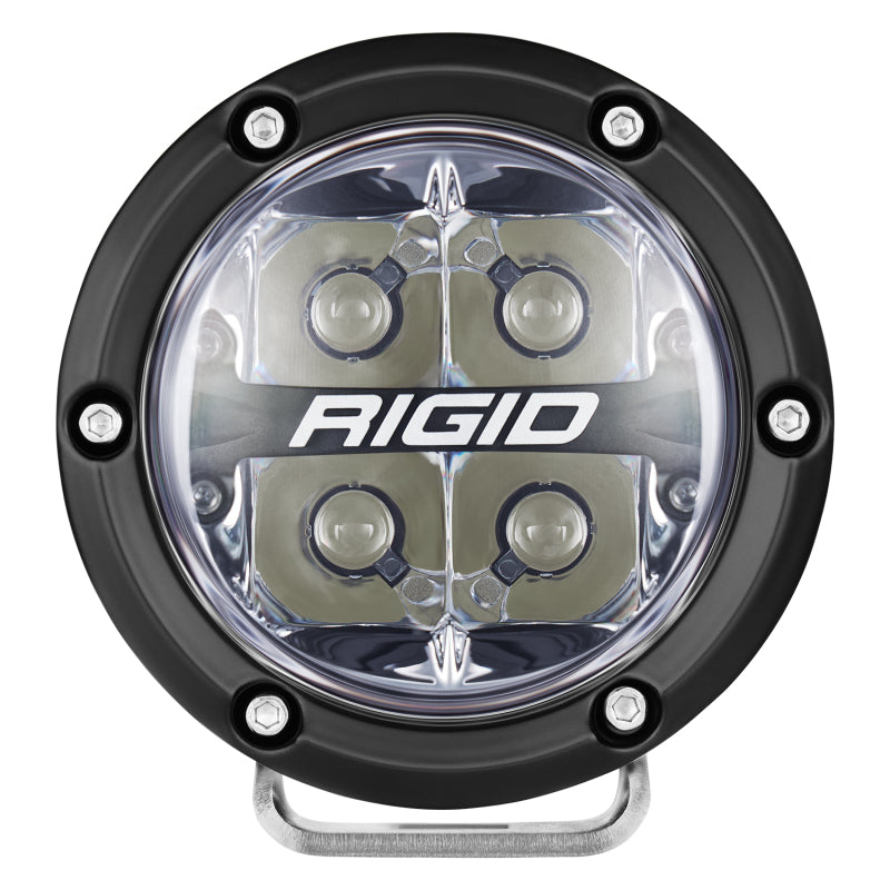 Rigid Industries 360-Series 4in LED Off-Road Spot Beam - Red Backlight (Pair)