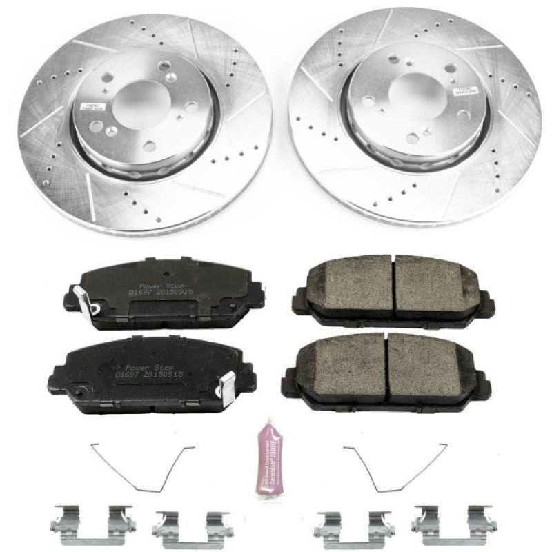 Power Stop 14-19 Acura RLX Front Z23 Evolution Sport Brake Kit PowerStop