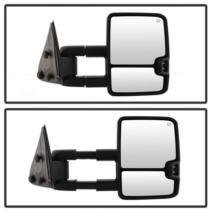 xTune Chevy Silverado 99-02 G2 Heated Amber LED Signal Telescoping Mirrors MIR-CS99S-G2-PWH-AM-SET SPYDER