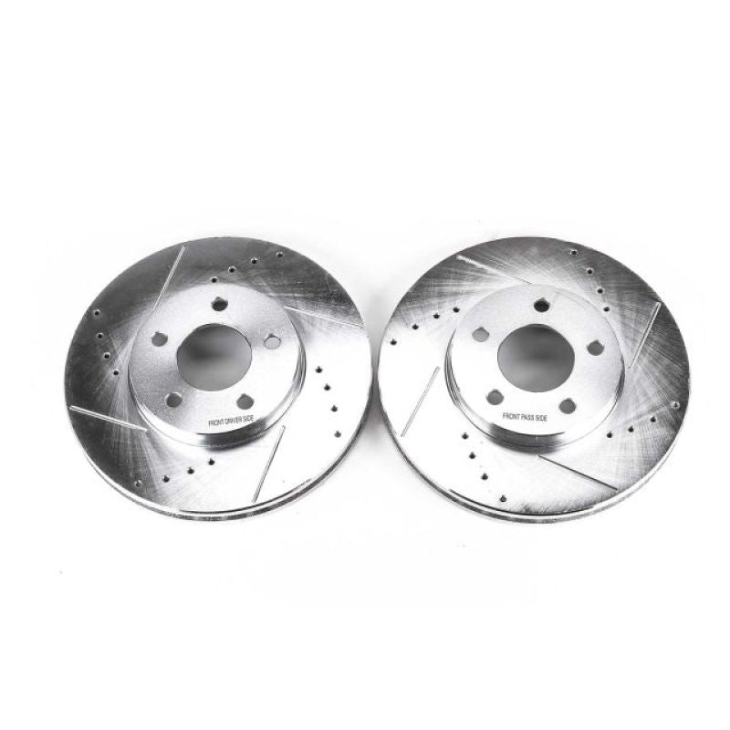 Power Stop 02-06 Buick Rendezvous Front Evolution Drilled & Slotted Rotors - Pair PowerStop