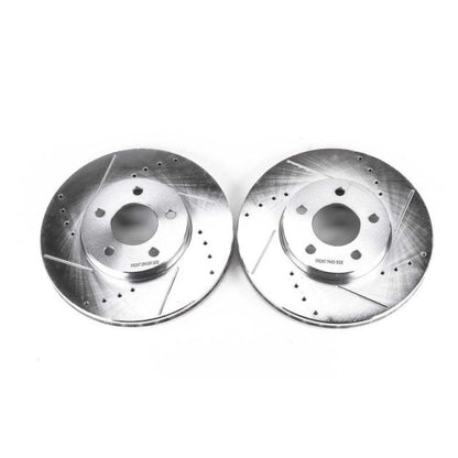 Power Stop 02-06 Buick Rendezvous Front Evolution Drilled & Slotted Rotors - Pair PowerStop