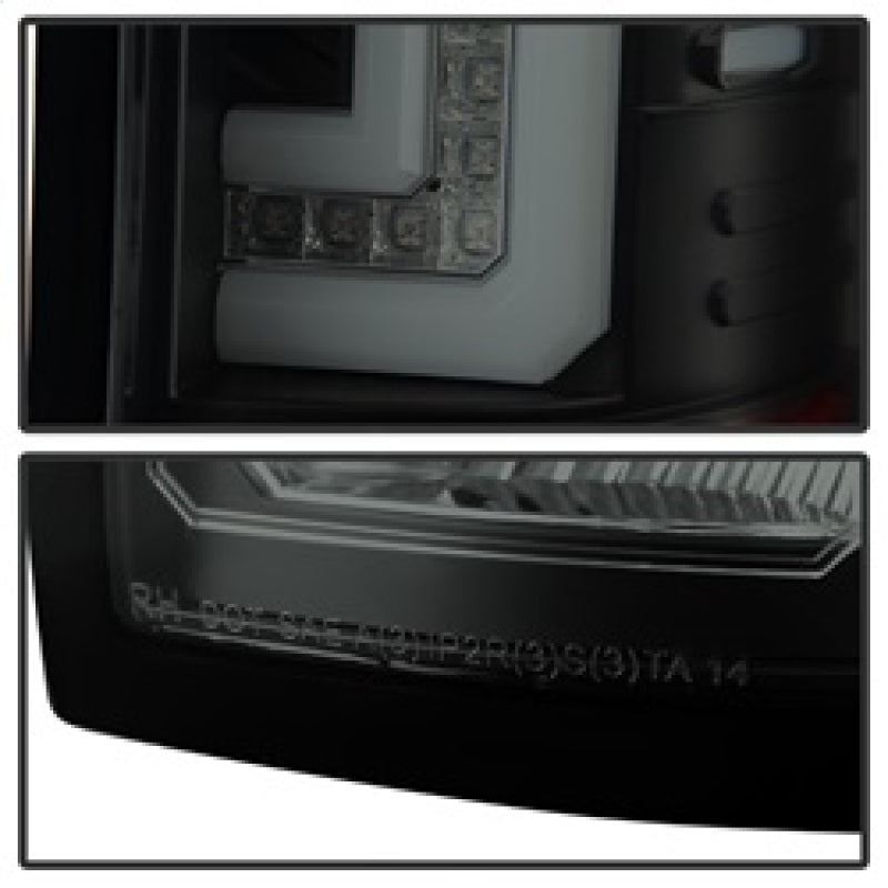 Spyder GMC Sierra 14-16 LED Tail Lights Black Smoke ALT-YD-GS14-LBLED-BSM SPYDER