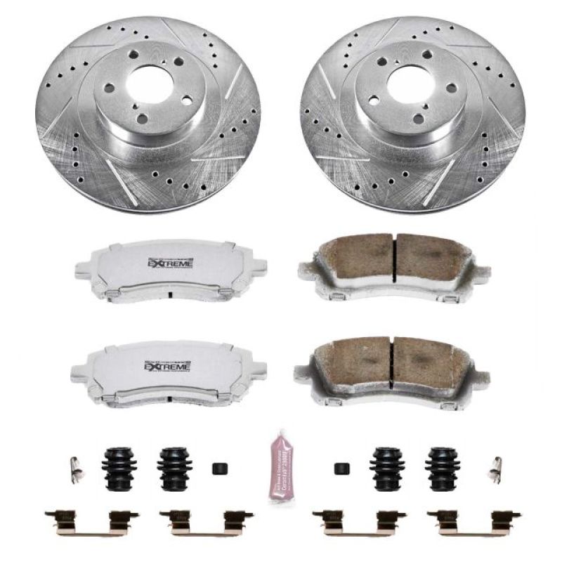 Power Stop 02-03 Subaru Impreza Front Z26 Street Warrior Brake Kit PowerStop