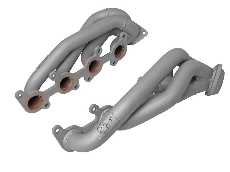 aFe Ford F-150 15-22 V8-5.0L Twisted Steel 1-5/8in to 2-1/2in 304 Stainless Headers w/ Titanium Coat aFe