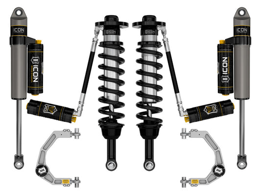 ICON 21-24 Ford F150 4WD 2.75-3.5in Stage 4 Suspension System - Billet CDCV