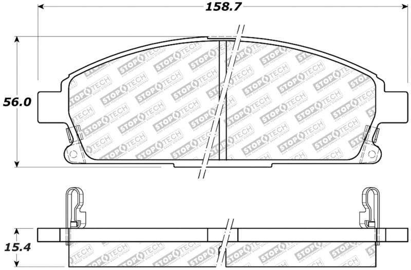 StopTech Street Disc Rear Brake Pads - 305.06910 Stoptech