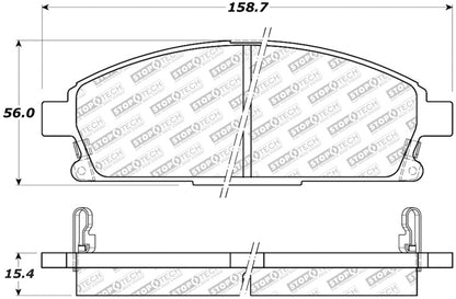 StopTech Street Disc Rear Brake Pads - 305.06910 Stoptech