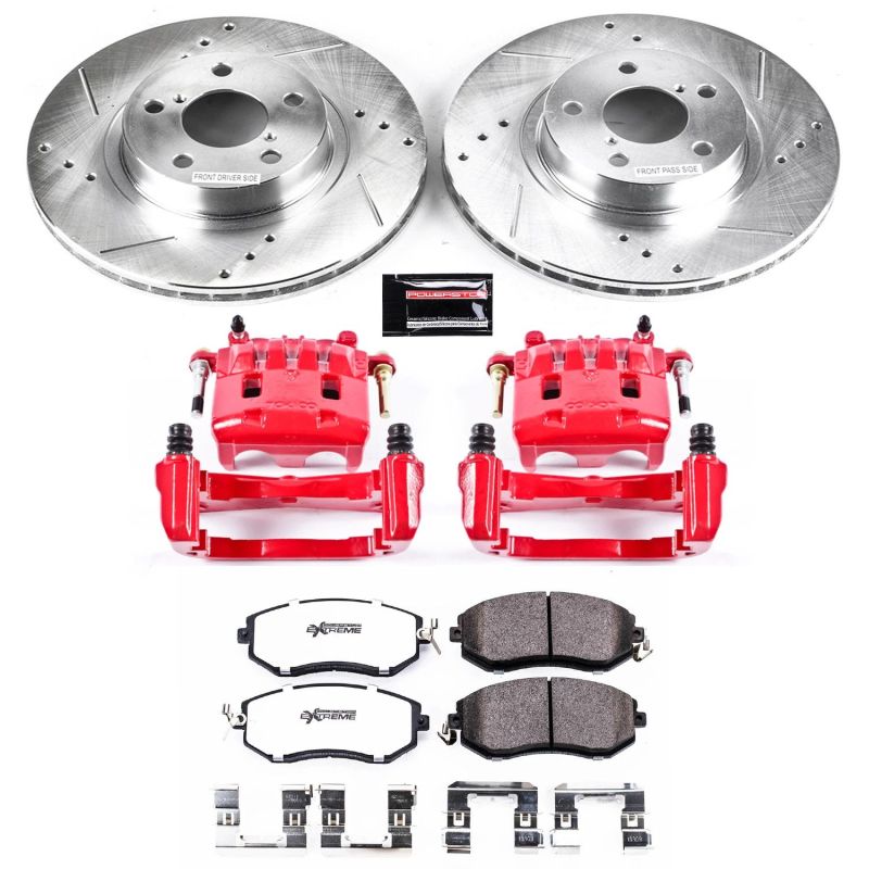 Power Stop 11-16 Subaru Impreza Front Z26 Street Warrior Brake Kit w/Calipers PowerStop