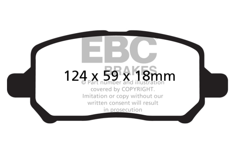 EBC YellowStuff Front Brake Pads - DP41660R EBC
