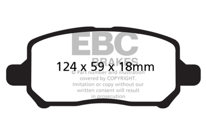 EBC YellowStuff Front Brake Pads - DP41660R EBC
