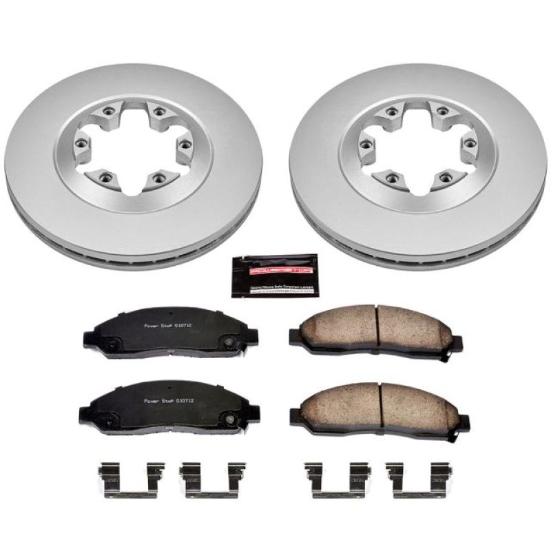 Power Stop 04-08 Chevrolet Colorado Front Z17 Evolution Geomet Coated Brake Kit PowerStop