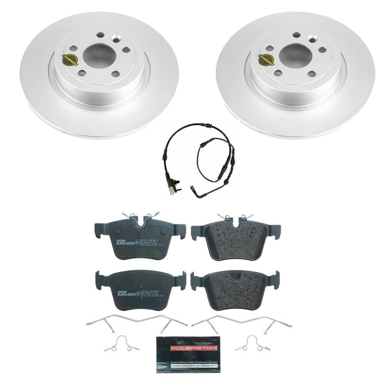 Power Stop 16-19 Land Rover Range Rover Evoque Rear Euro-Stop Brake Kit PowerStop