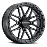 Raceline A11B Krank-Xl 18x7in / 4x156 BP / 0mm Offset / 132.5mm Bore - Satin Black Wheel