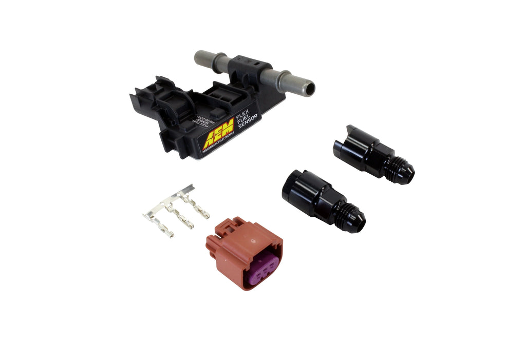 AEM Flex Fuel Ethanol Content Sensor Kit with -6 AN Fittings