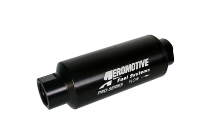 Aeromotive 12339 Pro-Series 10 micron inline fuel filter AN-12 ORB ports