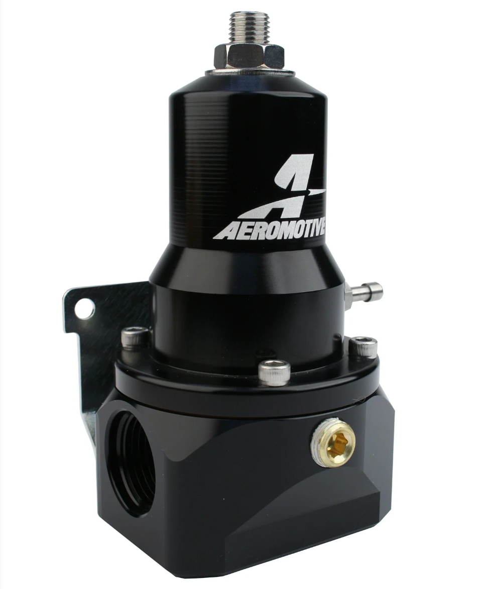 Aeromotive 13132 Extreme Flow EFI fuel pressure regulator with AN-10 ports and 30-120 PSI adjustment for high horsepower race fuel systems