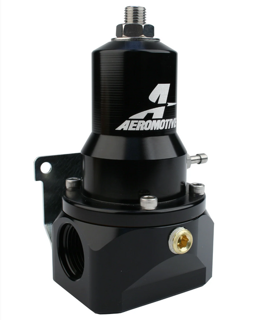 Aeromotive 13132 Extreme Flow EFI fuel pressure regulator with AN-10 ports and 30-120 PSI adjustment for high horsepower race fuel systems