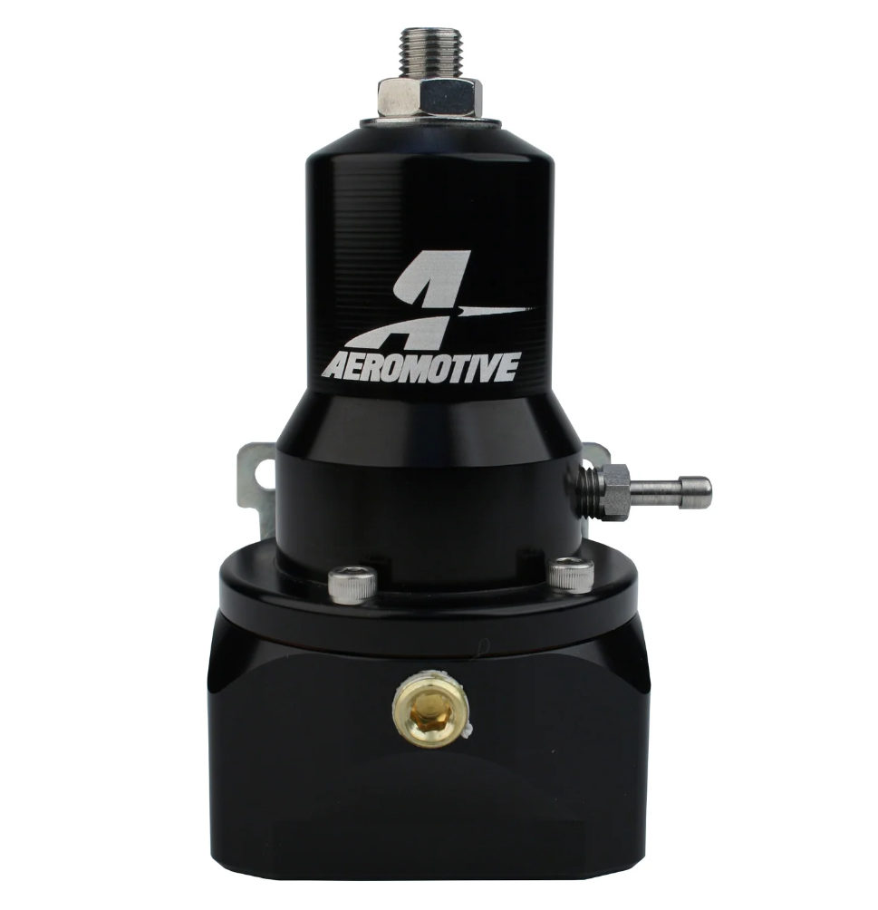 Aeromotive 13132 Extreme Flow EFI fuel pressure regulator with AN-10 ports and 30-120 PSI adjustment for high horsepower race fuel systems