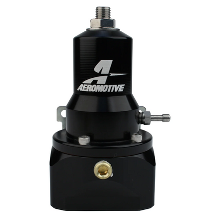 Aeromotive 13132 Extreme Flow EFI fuel pressure regulator with AN-10 ports and 30-120 PSI adjustment for high horsepower race fuel systems