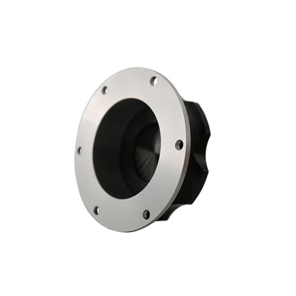 Aeromotive 18730 3 inch billet screw-on fuel cell fill cap black anodized with 6 bolt flange