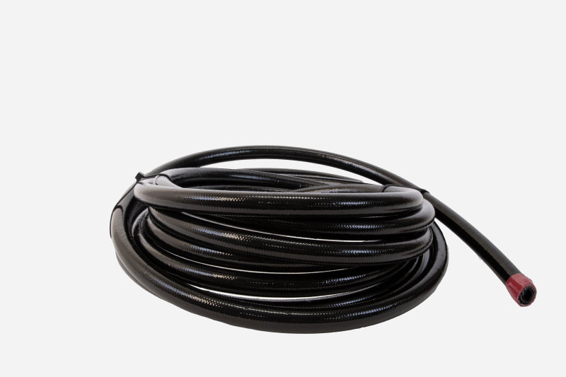 Aeromotive AN-10 PTFE stainless braided fuel line with black jacket 16 foot roll 15338