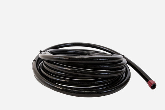 Aeromotive AN-10 PTFE stainless braided fuel line with black jacket 16 foot roll 15338